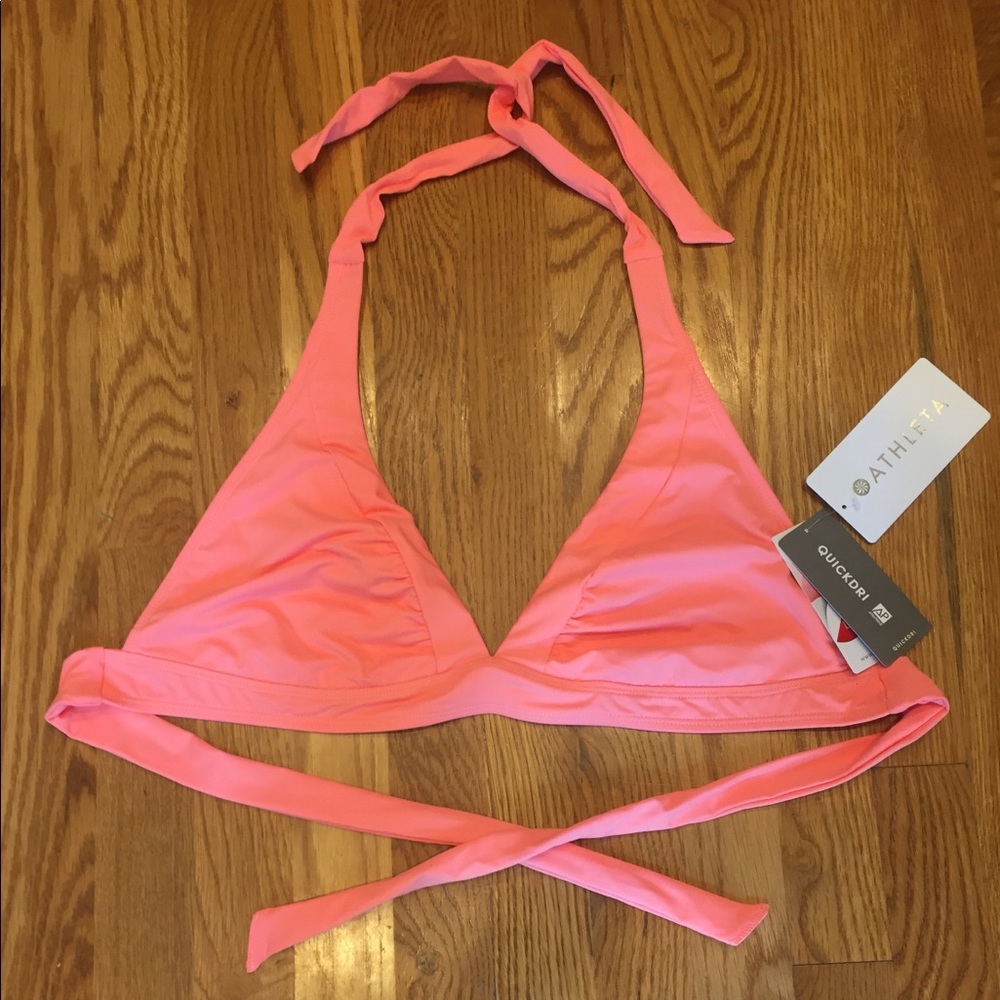 Athleta Halter Bikini Top - Bright Orange